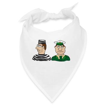 Polizei - Bandana - Weiß - Vorne