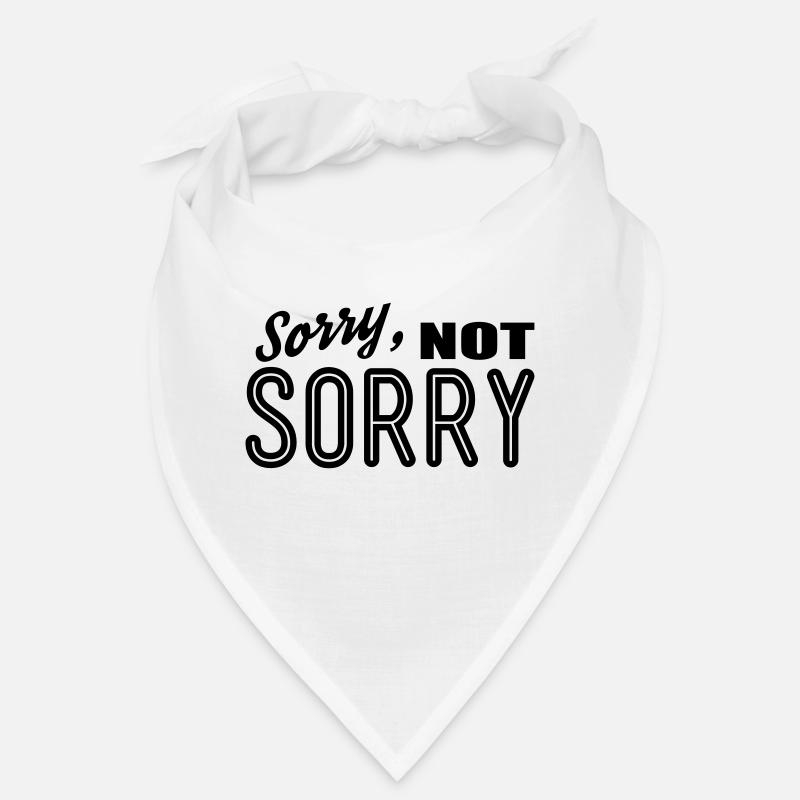 sorry not sorry - Bandana - Weiß