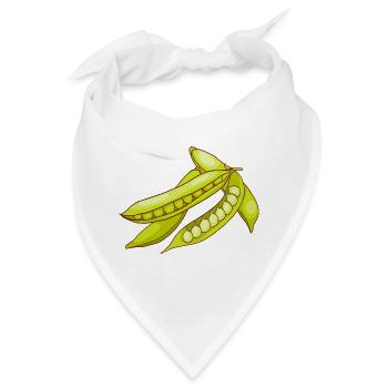 Erbsen Gartenerbsen Speiseerbsen - Bandana - Weiß - Vorne