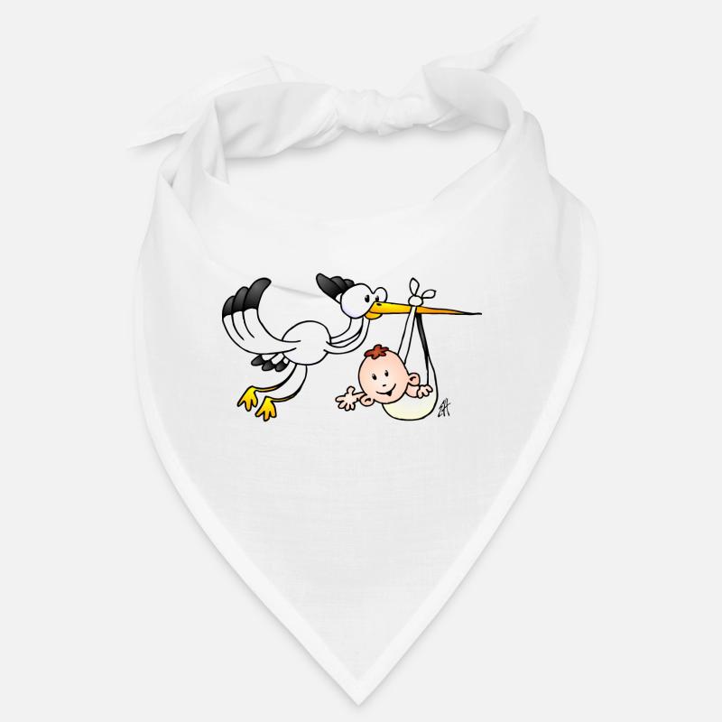 La cigogne apporte le bébé. Bandana