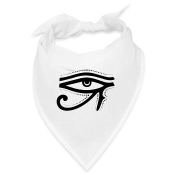 Linkes Auge des Horus - Bandana - Weiß - Vorne