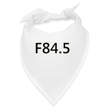 F84.5 - schwarz - Bandana - Weiß - Vorne
