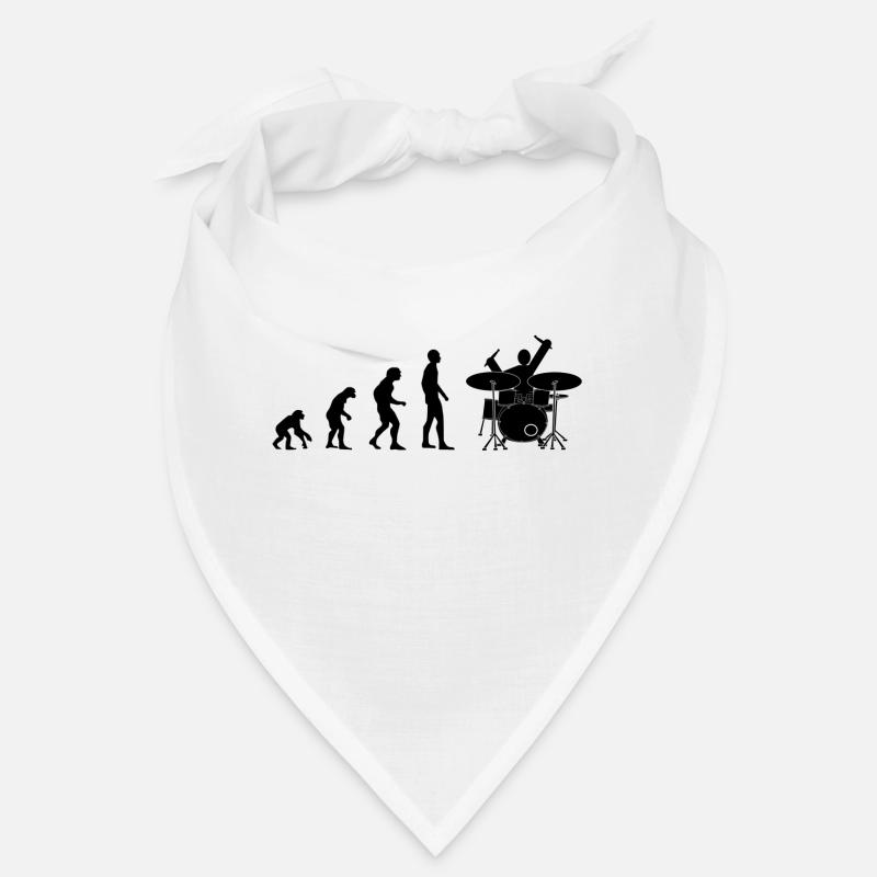 drummer evolution - Bandana - Weiß