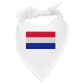 Netherlands, Niederlande - Bandana - Weiß - Vorne