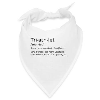 Triathlet - Bandana - Weiß - Vorne