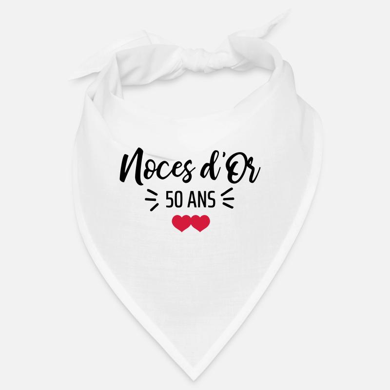 noces d'Or - Bandana - blanc