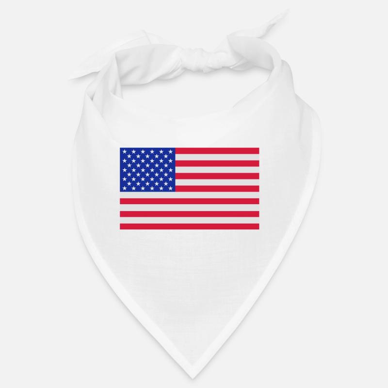 drapeau_etats_unis - Bandana - white