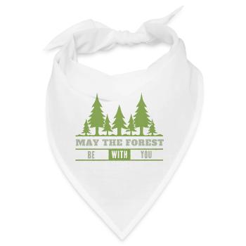 Wald Förster Forst Holzfäller Tann Natur Geschenk - Bandana - Weiß - Vorne