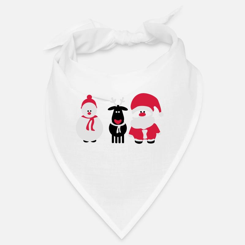 noël équipe 3 - Bandana - blanc