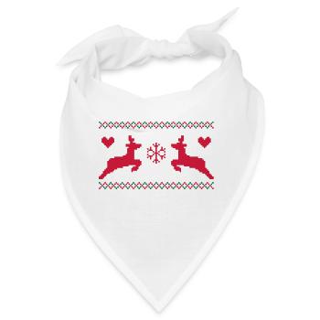 für mit und weihnachten - Bandana - Weiß - Vorne