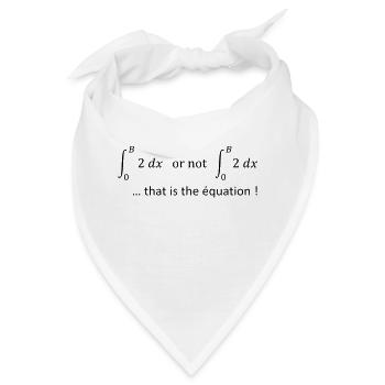 to_be_or_not_to_be_humour_maths - Bandana - Weiß - Vorne
