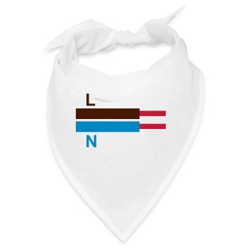 elektrische Kabel - Bandana - Weiß - Vorne