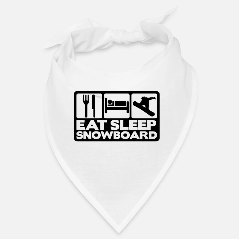 eat sleep snowboard 02 Bandana