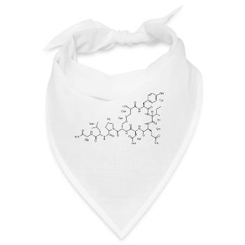 Oxytocin Strukturformel Chemie - Bandana - Weiß - Vorne