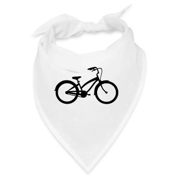 Fahrrad - Bandana - Weiß - Vorne