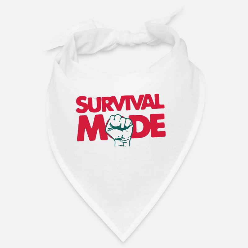 Survival Mode - Bandana - blanc