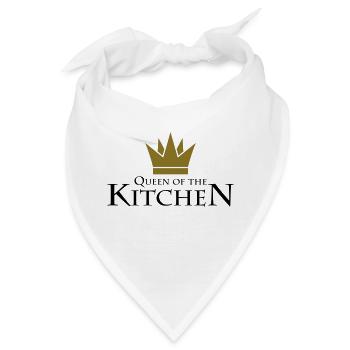 Queen Of The Kitchen - Bandana - Weiß - Vorne