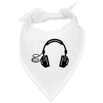 Kopfhörer headphones - Bandana - Weiß - Vorne