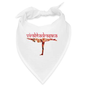 yoga 9 virabhadrasana krieger 3 e 222 - Bandana - Weiß - Vorne