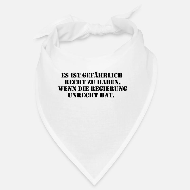 Es ist gefährlich Recht - Bandana - Weiß