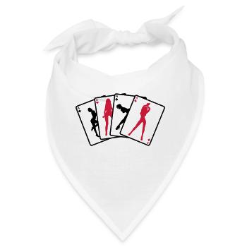 Strippoker - Bandana - Weiß - Vorne