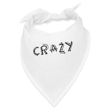CRAZY - Bandana - Weiß - Vorne