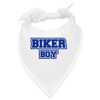 Biker Boy - Bandana - Weiß - Vorne