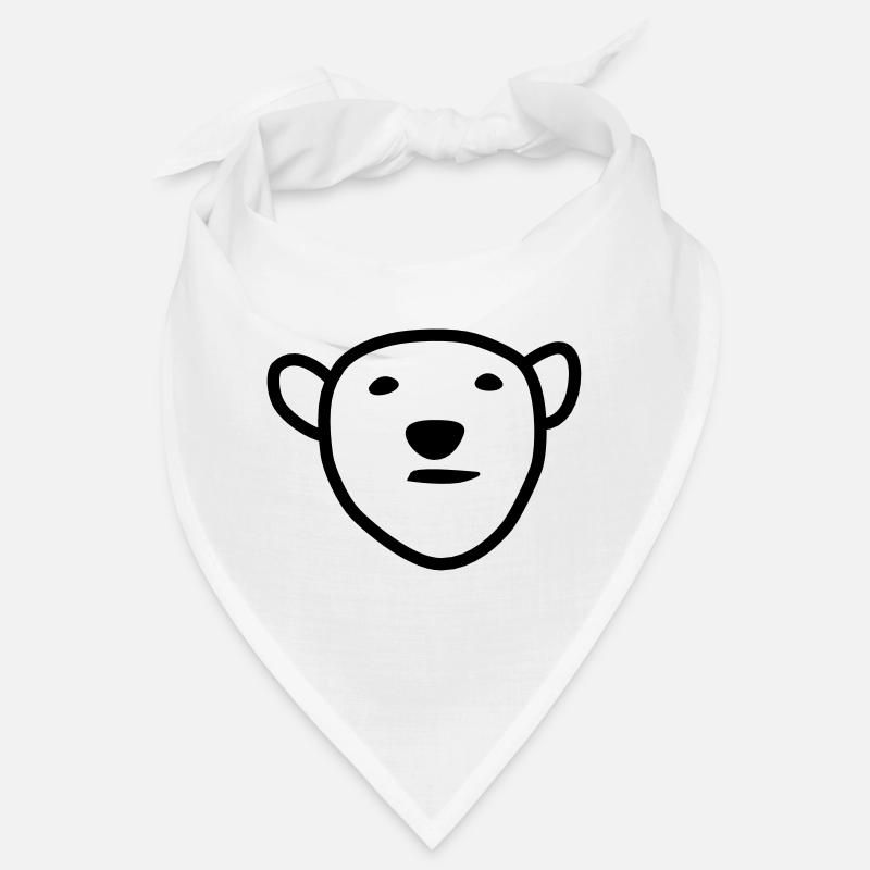 Polar bear head Bandana