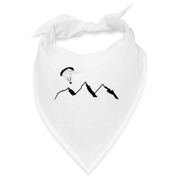 Gleitschirm - Bandana - Weiß - Vorne