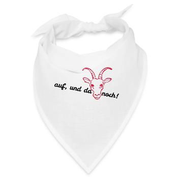 auf und da Goas noch - Bandana - Weiß - Vorne