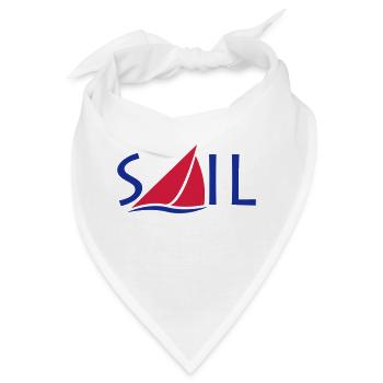 Sail Logo - Bandana - Weiß - Vorne