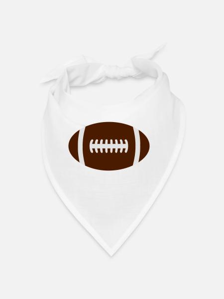Ballon de Rugby - Bandana - blanc - Devant