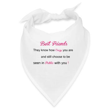 Best Friends - Bandana - Weiß - Vorne