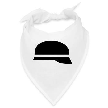 Feuerwehrhelm - Bandana - Weiß - Vorne
