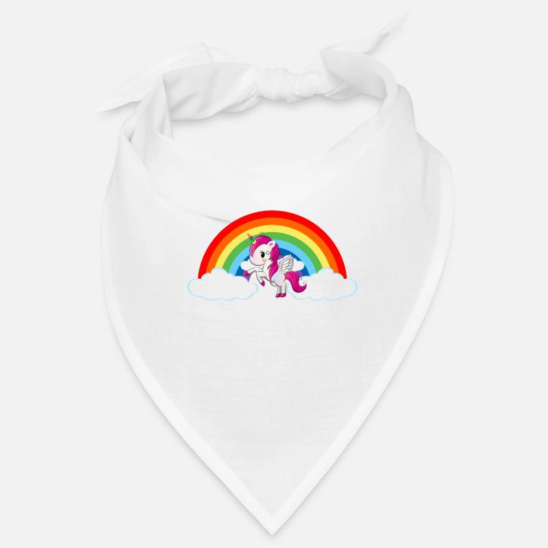Einhorn Fabeltier Einhorn-Shirt Einhörner - Bandana - Weiß