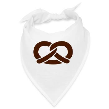 Brezel - Bandana - Weiß - Vorne