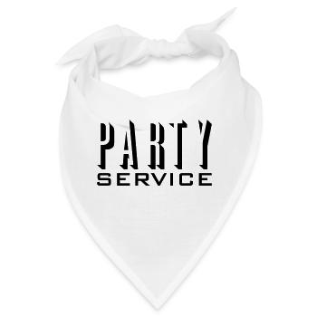 Partyservice / Party service (1c) - Bandana - Weiß - Vorne