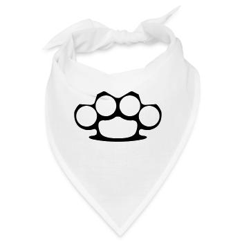 Schlagring - Bandana - Weiß - Vorne