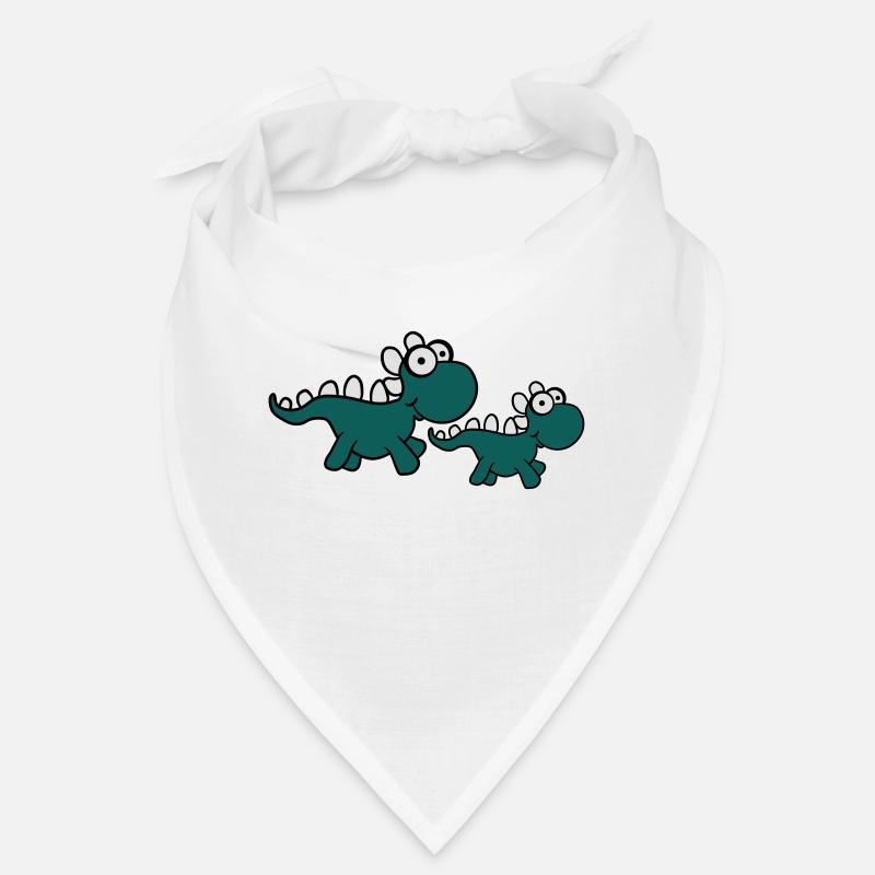 2 enfants petit bébé mignon Dinos douces Bandana
