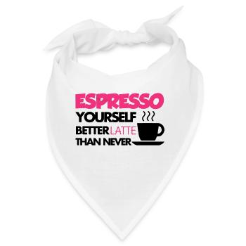 Coffee - Bandana - Weiß - Vorne