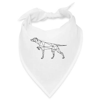 Magyar Vizsla / Ungarisch Kurzhaar / Weimaraner - Bandana - Weiß - Vorne