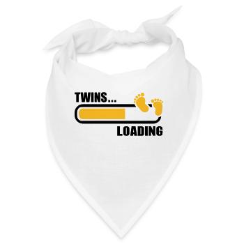 Zwillinge - Bandana - Weiß - Vorne