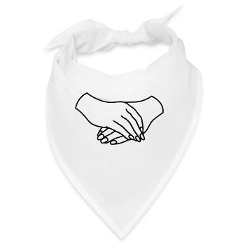 fingernaegel nagellack arme haende ohne koerper ho - Bandana - Weiß - Vorne