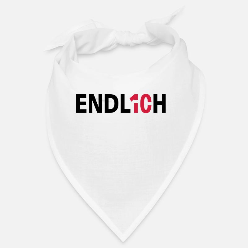 Endlich 10 Zehnter Geburtstag - Bandana - Weiß