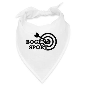 Bogensport (Zielscheibe) - Bandana - Weiß - Vorne