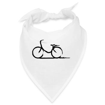 Fahrrad - Bandana - Weiß - Vorne