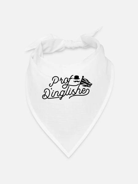 Prof d'inglische - Prof d'Anglais - Bandana - blanc