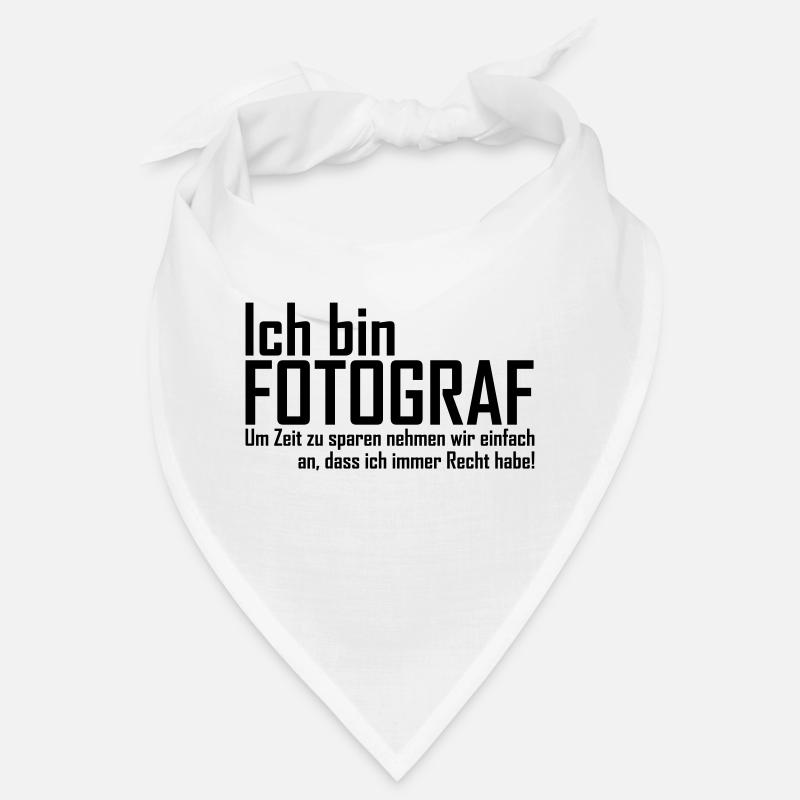 Fotograf Sprüche - Bandana - Weiß