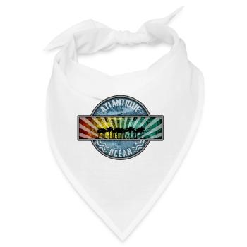 Farbige Sonnenstrahlen am Atlantik - Bandana - Weiß - Vorne
