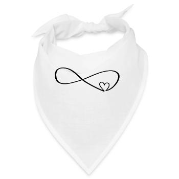 Unendliche Liebe - Bandana - Weiß - Vorne